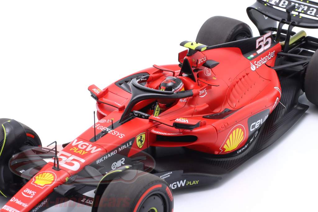 Carlos Sainz jr. Ferrari SF-23 #55 4th Bahrain GP Formula 1 2023 1:18 BBR