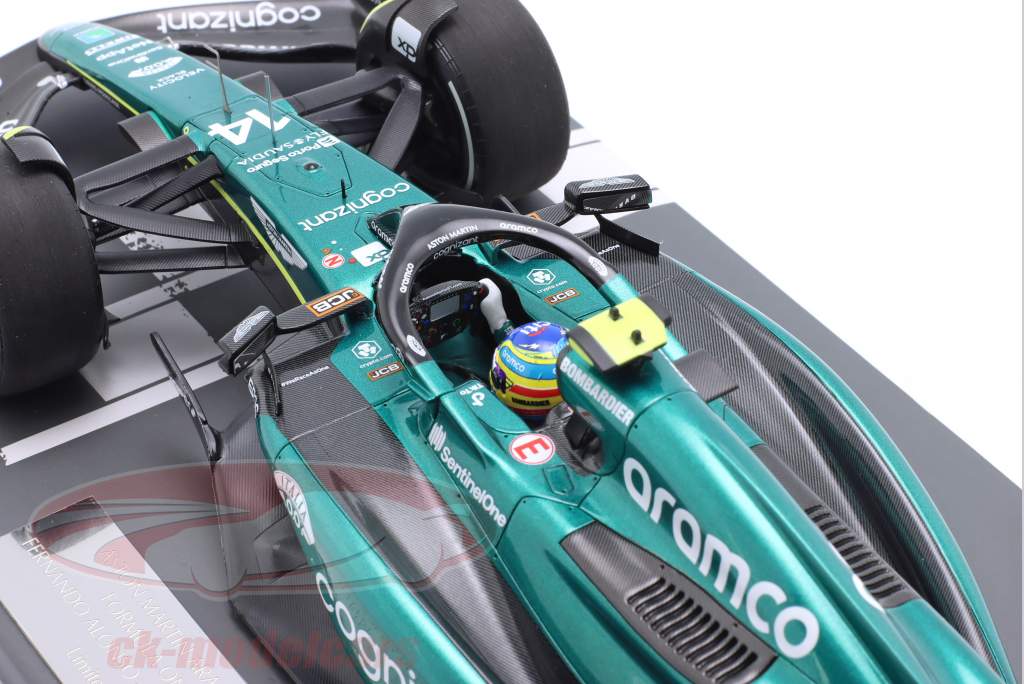 F. Alonso Aston Martin AMR23 #14 3° Arabia Saudita GP formula 1 2023 1:18 Minichamps