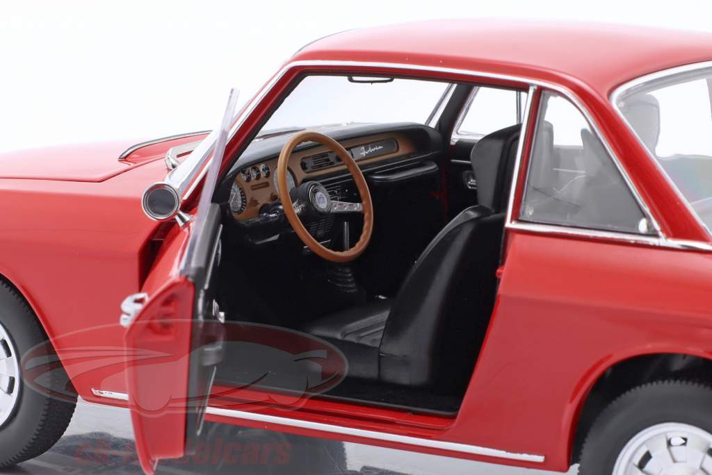 Lancia Fulvia 1600 HF Ano de construção 1971 vermelho metálico 1:18 Norev