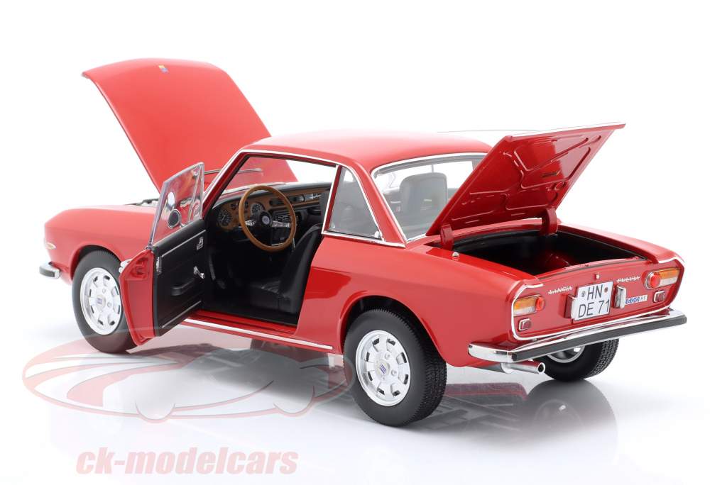 Lancia Fulvia 1600 HF Année de construction 1971 rouge métallique 1:18 Norev