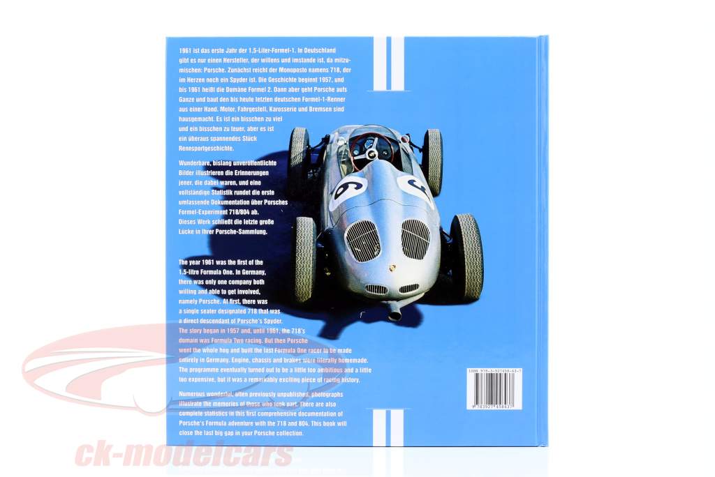 Livre: Porsche 718 & 804  -  Formule aventure dans le L'ère d'un litre et demi