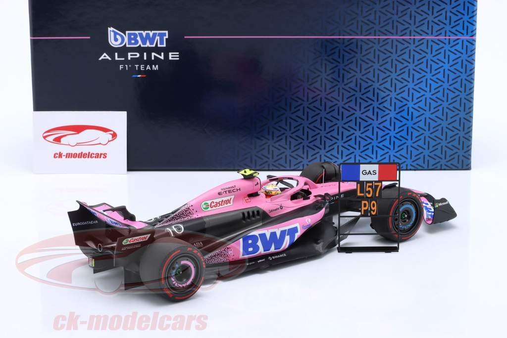Pierre Gasly Alpine A523 #10 9-е Bahrain GP формула 1 2023 1:18 Minichamps