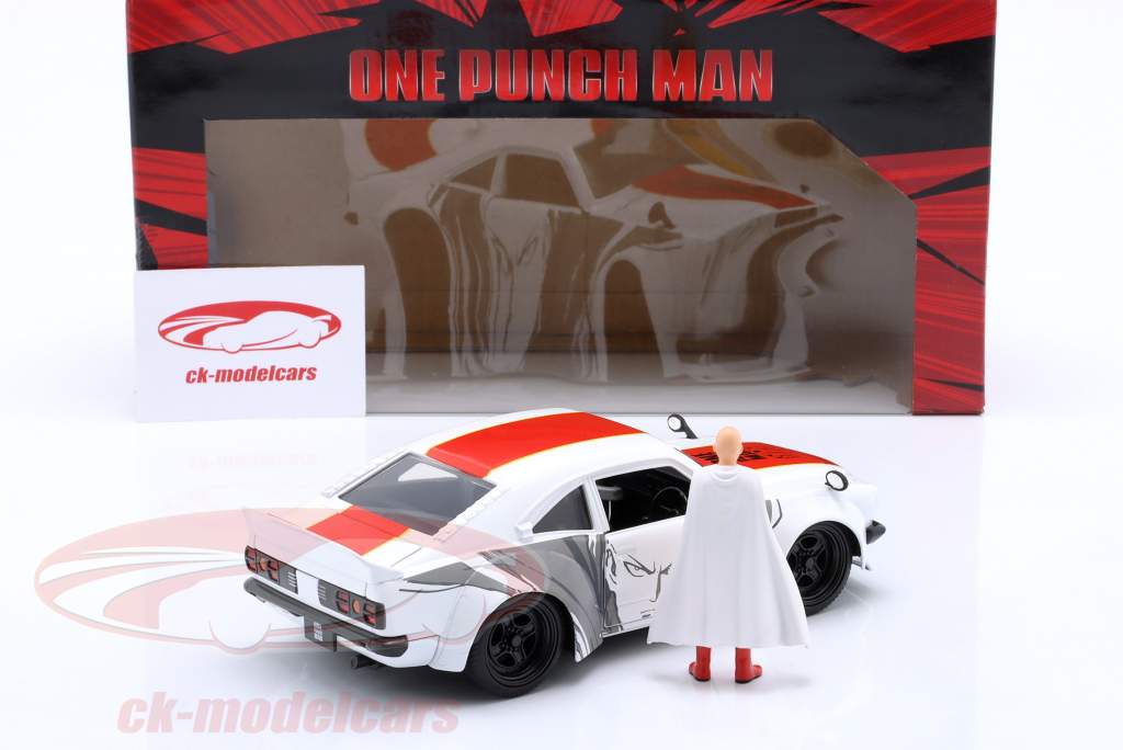 Mazda RX-3 1974 和 数字 Saitama (Manga One-Punch-Man) 1:24 Jada Toys