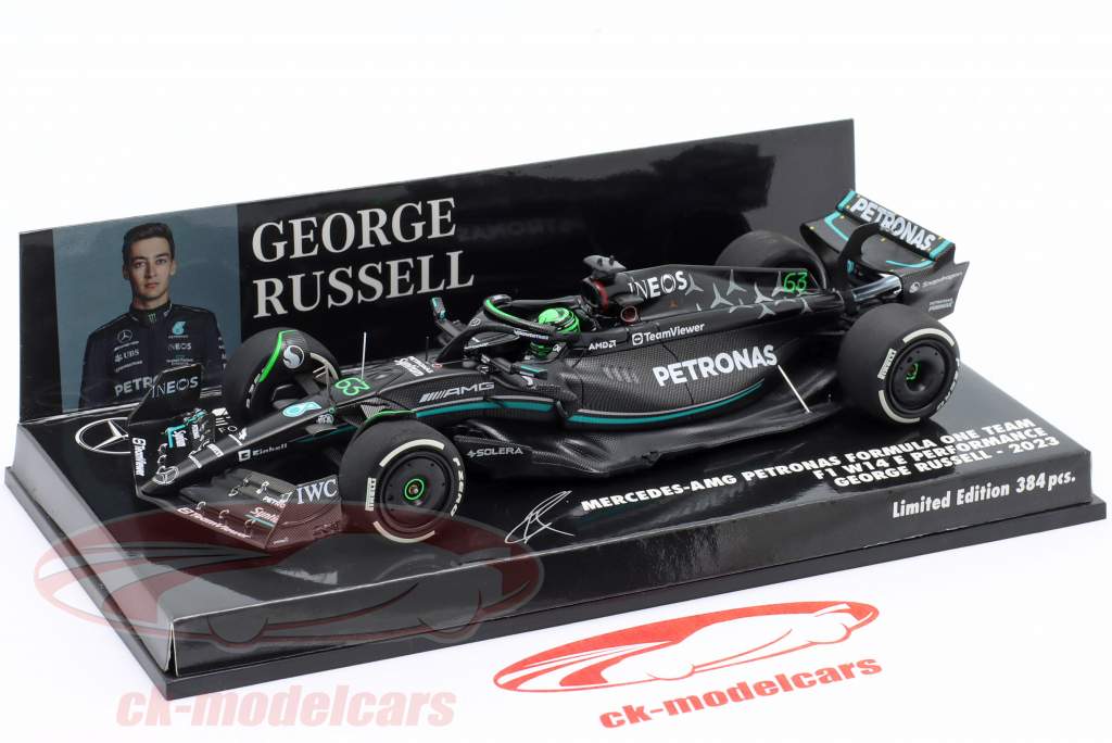 G. Russell Mercedes-AMG F1 W14 #63 7-е место Бахрейн GP формула 1 2023 1:43 Minichamps
