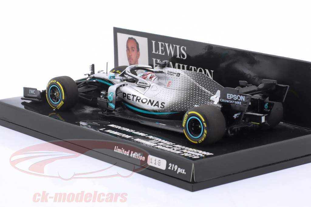 Hamilton Mercedes-AMG F1 W10 #44 Sieger Bahrain GP Formel 1 2019 1:43 Minichamps
