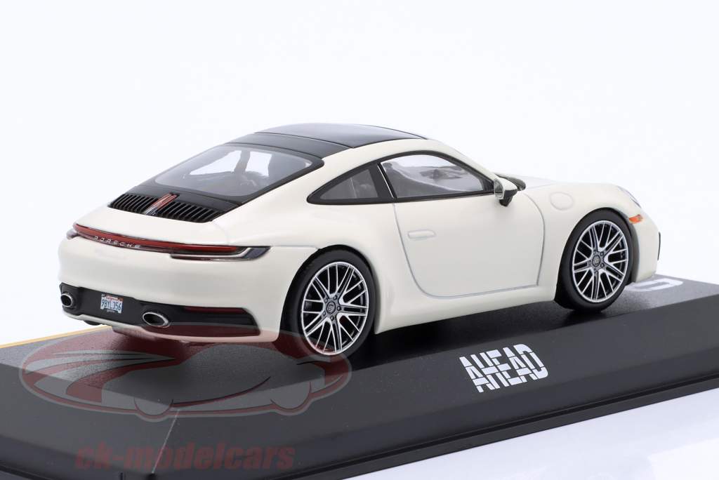 Porsche 911 (992) Carrera S hvid / sort 1:43 Minichamps