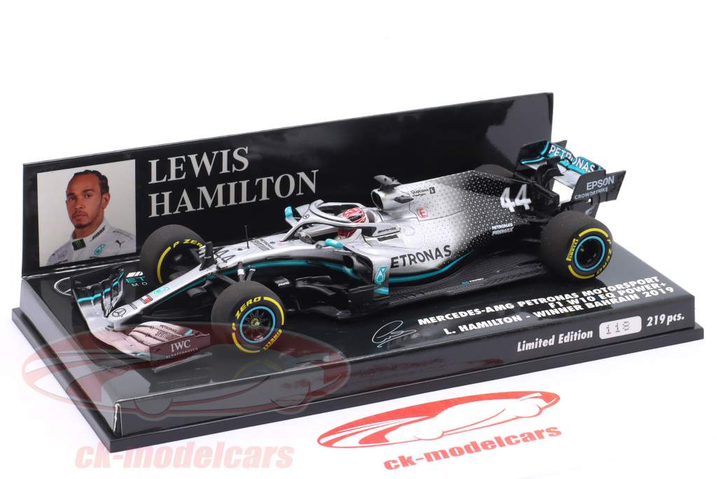 Hamilton Mercedes-AMG F1 W10 #44 Vincitore Bahrein GP formula 1 2019 1:43 Minichamps