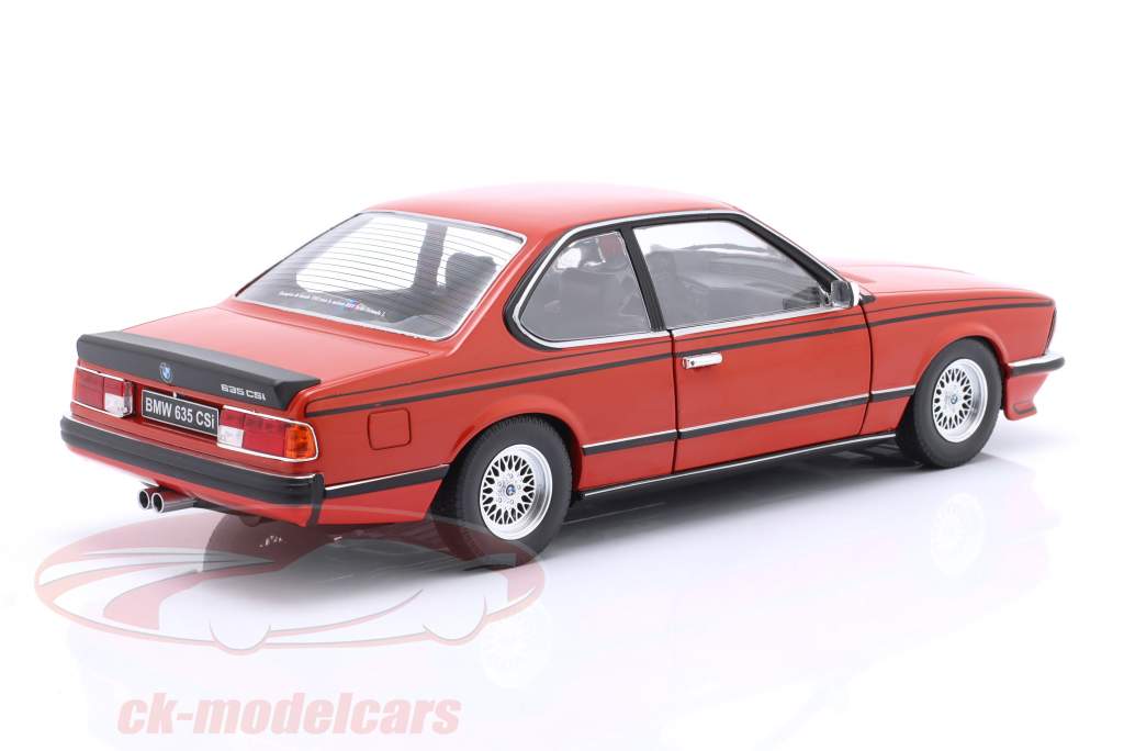 BMW 635 CSI (E24) Bouwjaar 1984 henna rood 1:18 Solido