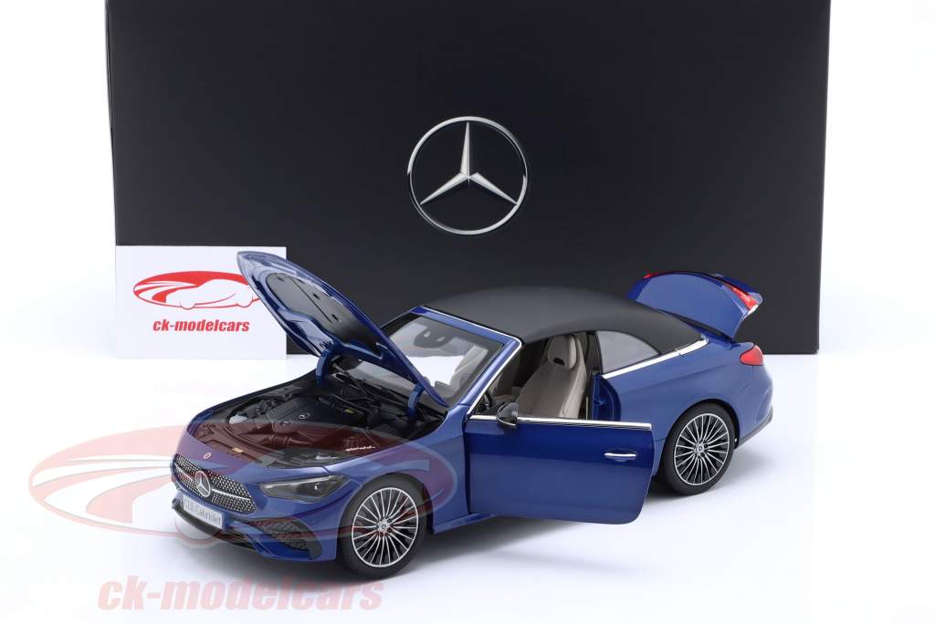 Mercedes-Benz AMG-Line CLE Cabriolet (A236) 建設年 2024 スペクトルブルー 1:18 Norev