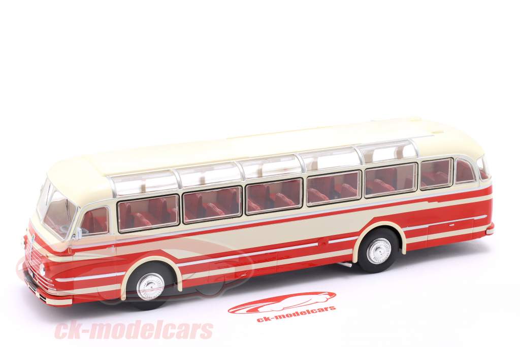 Büssing 5000 TU автобус красный / крем белый 1:43 Altaya