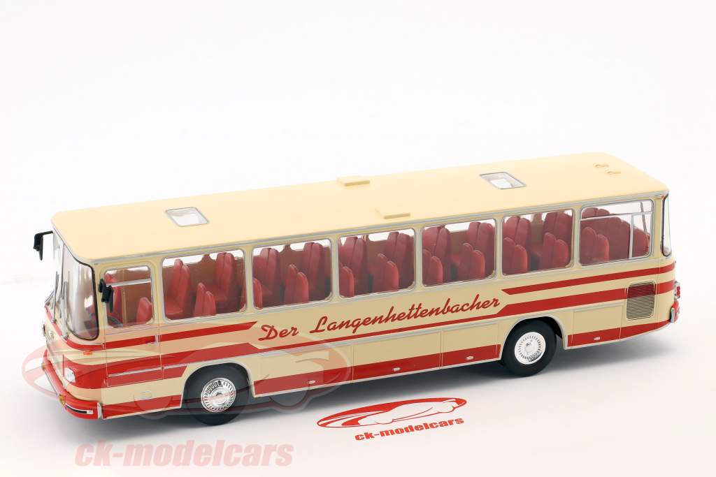 MAN 535 HO autobus Anno di costruzione 1962-1969 rosso / crema bianco 1:43 Altaya