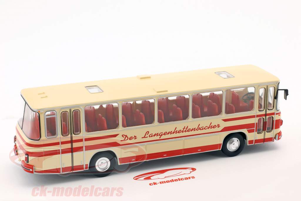 MAN 535 HO Bus Baujahr 1962-1969 rot / creme weiß 1:43 Altaya