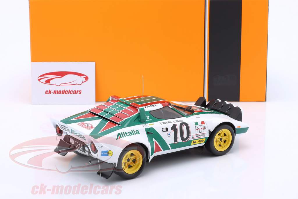 Lancia Stratos HF #10 winnaar Rallye Monte Carlo 1976 Munari, Maiga 1:18 Ixo