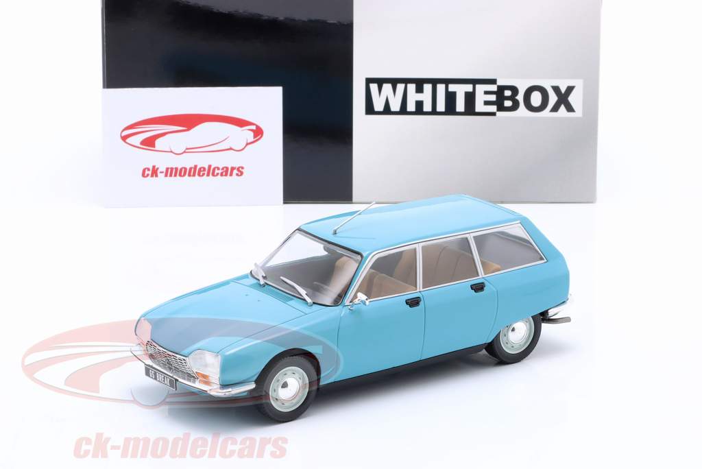 Citroen GS Break year 1971 light blue 1:24 WhiteBox