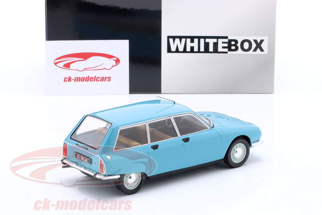 Citroen GS Break year 1971 light blue 1:24 WhiteBox