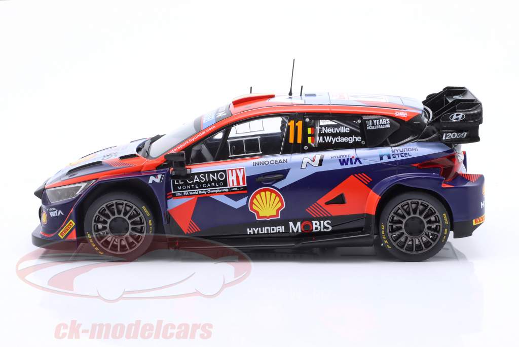 Hyundai i20 N Rally1 #11 3er Rallye Monte Carlo 2023 Neuville, Wydaeghe 1:18 Ixo