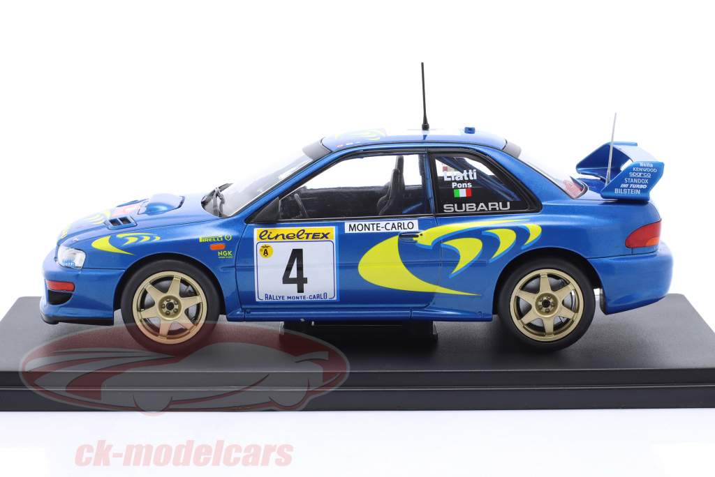 Subaru Impreza S3 WRC #4 ganador Rallye Monte Carlo 1997 Liatti, Pons 1:24 Altaya
