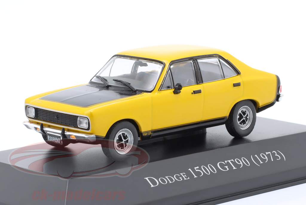 Dodge 1500 GT90 Bouwjaar 1973 geel / zwart 1:43 Altaya
