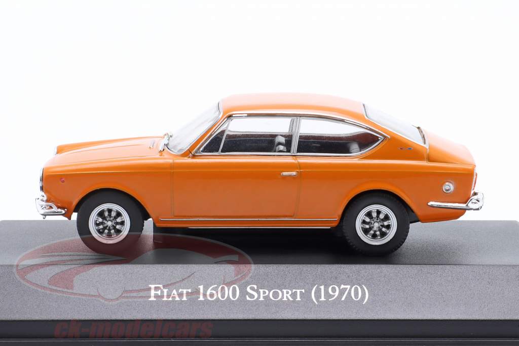 Fiat 1600 Sport year 1970 orange 1:43 Altaya