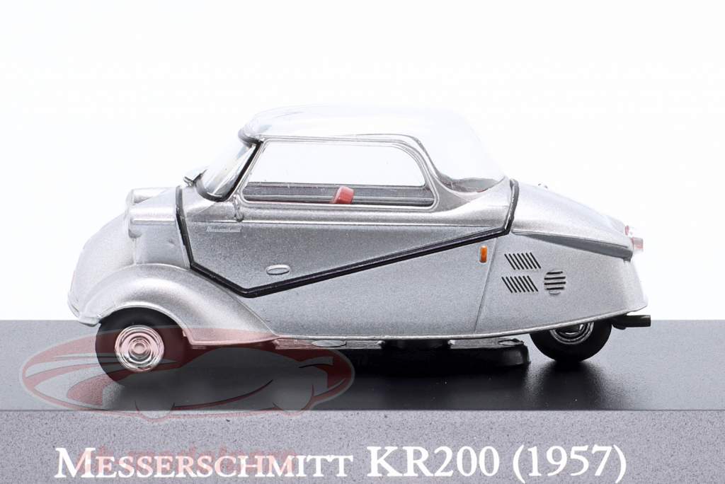 Messerschmitt KR200 Anno di costruzione 1957 argento 1:43 Altaya