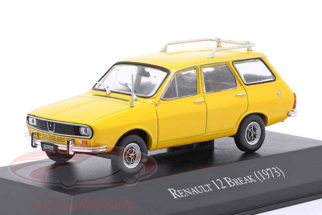 Renault 12 Break Bouwjaar 1973 geel 1:43 Altaya