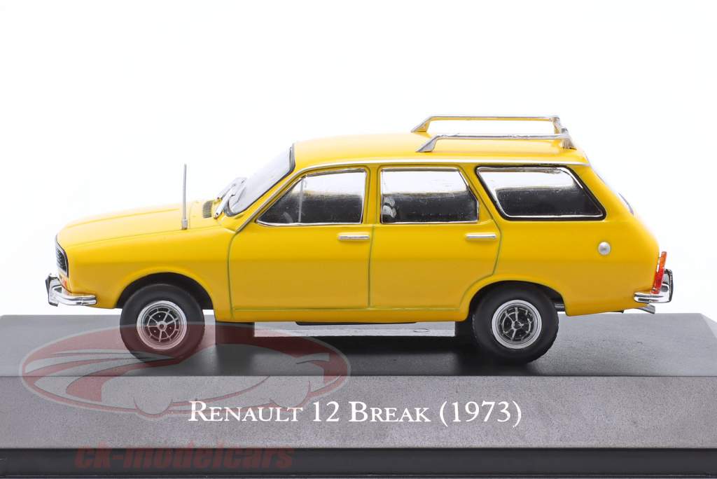 Renault 12 Break Ano de construção 1973 amarelo 1:43 Altaya