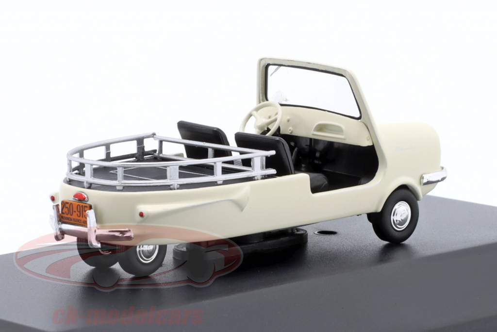 Fuldamobil Bambi Sporty 建設年 1962 クリーム色の白 1:43 Altaya