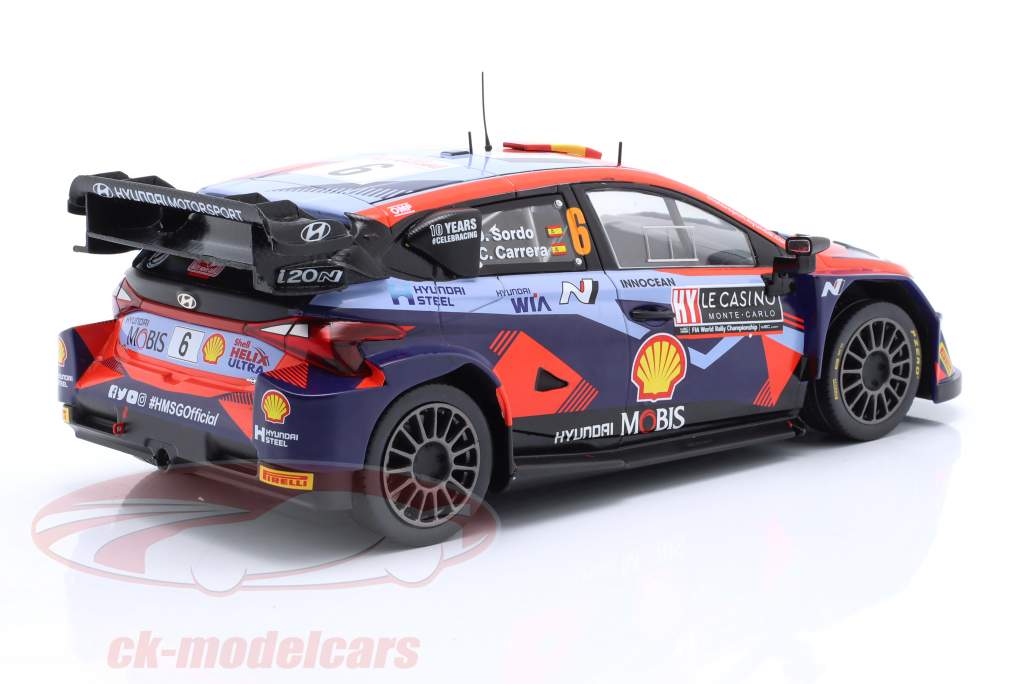 Hyundai i20 N Rally1 #6 Rallye Monte Carlo 2023 Sordo, Carrera 1:18 Ixo
