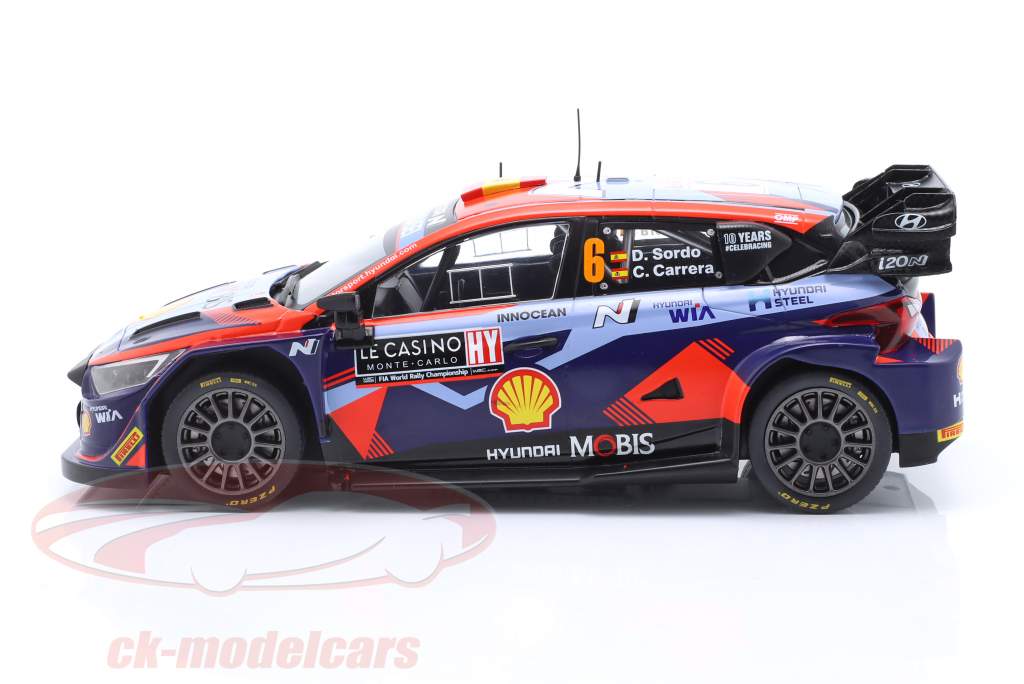 Hyundai i20 N Rally1 #6 Rallye Monte Carlo 2023 Sordo, Carrera 1:18 Ixo