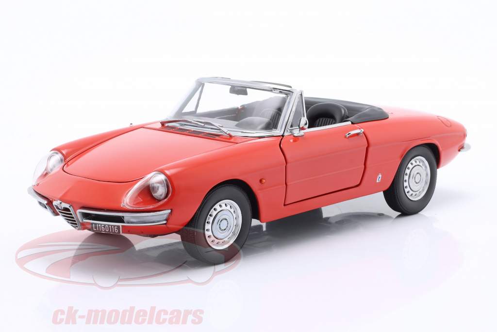Alfa Romeo Duetto 1600 Spider year 1966 red 1:18 Touring Modelcars