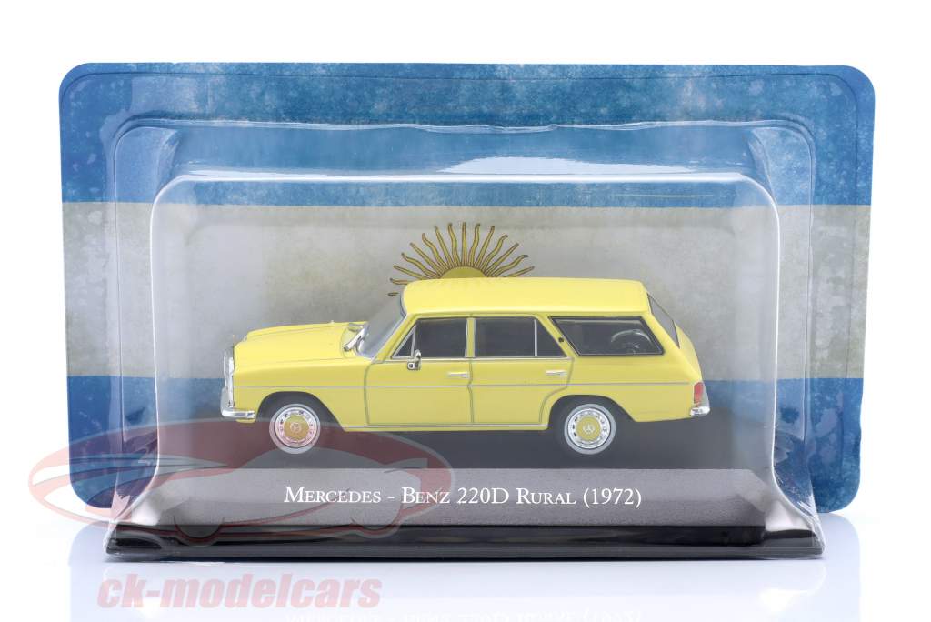 Mercedes-Benz 220 Rural Bouwjaar 1972 geel 1:43 Altaya
