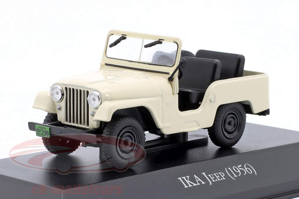 IKA Jeep Baujahr 1956 creme weiß 1:43 Altaya