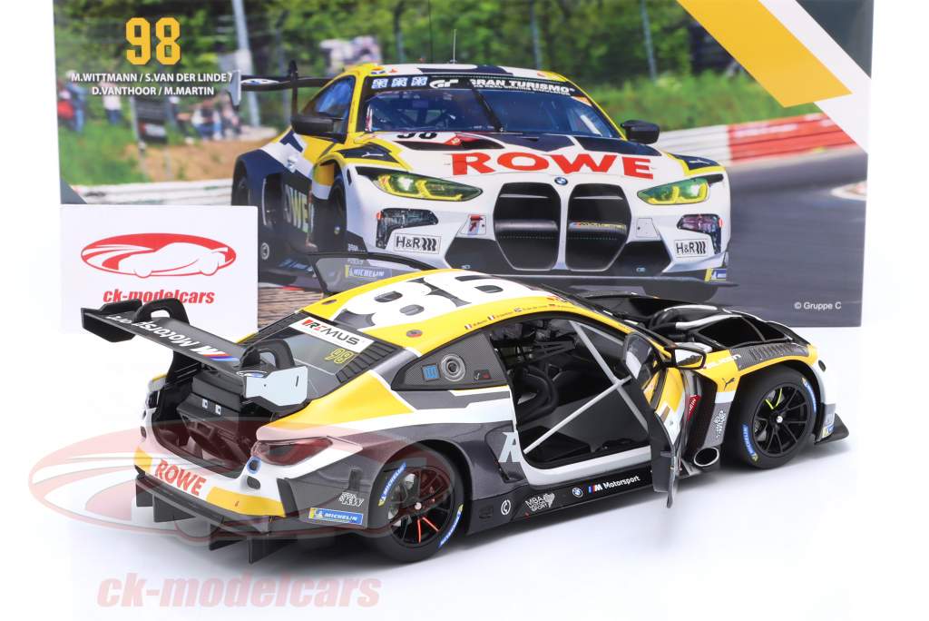 BMW M4 GT3 #98 2° 24h Nürburgring 2023 Rowe Racing 1:18 Minichamps