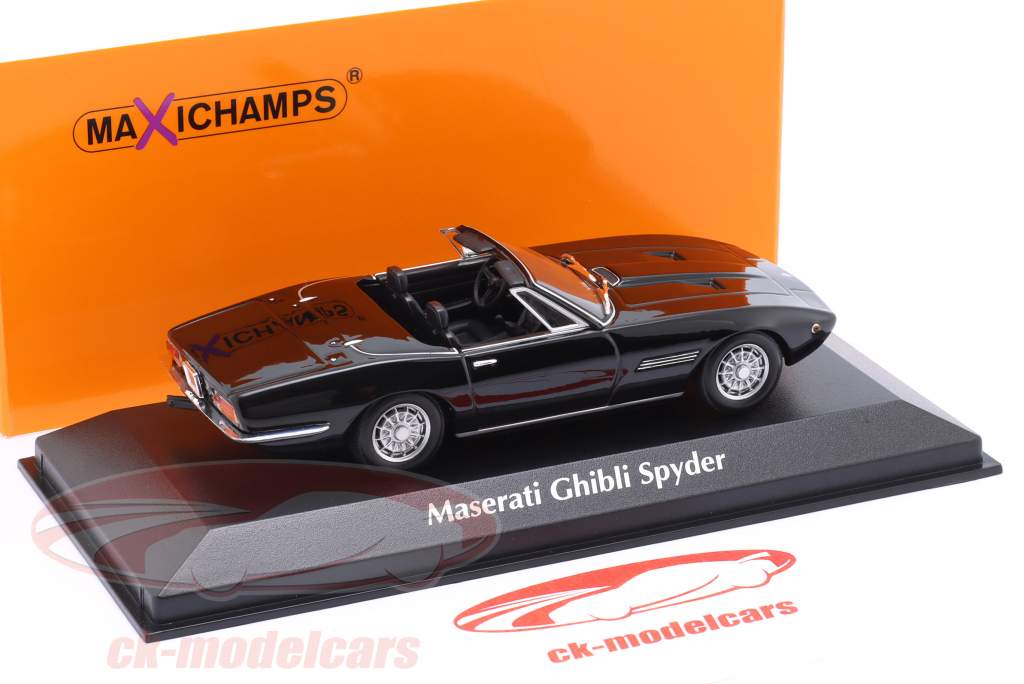 Maserati Ghibli Spyder Année de construction 1969 noir 1:43 Minichamps