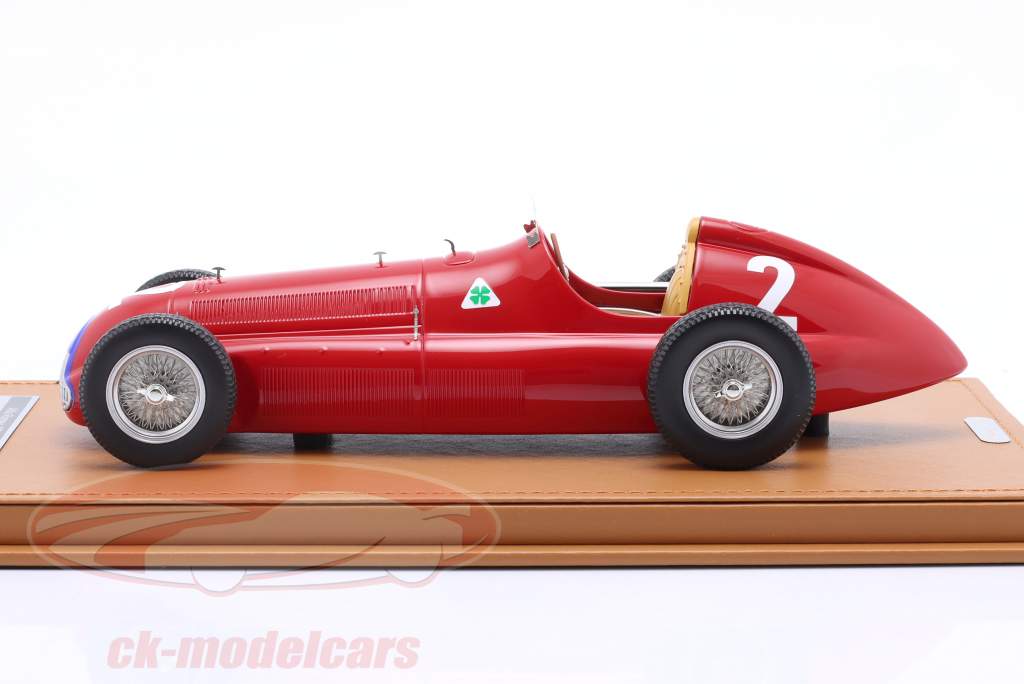G. Farina Alfa Romeo 158 #2 vinder britisk GP formel 1 Verdensmester 1950 1:18 Tecnomodel