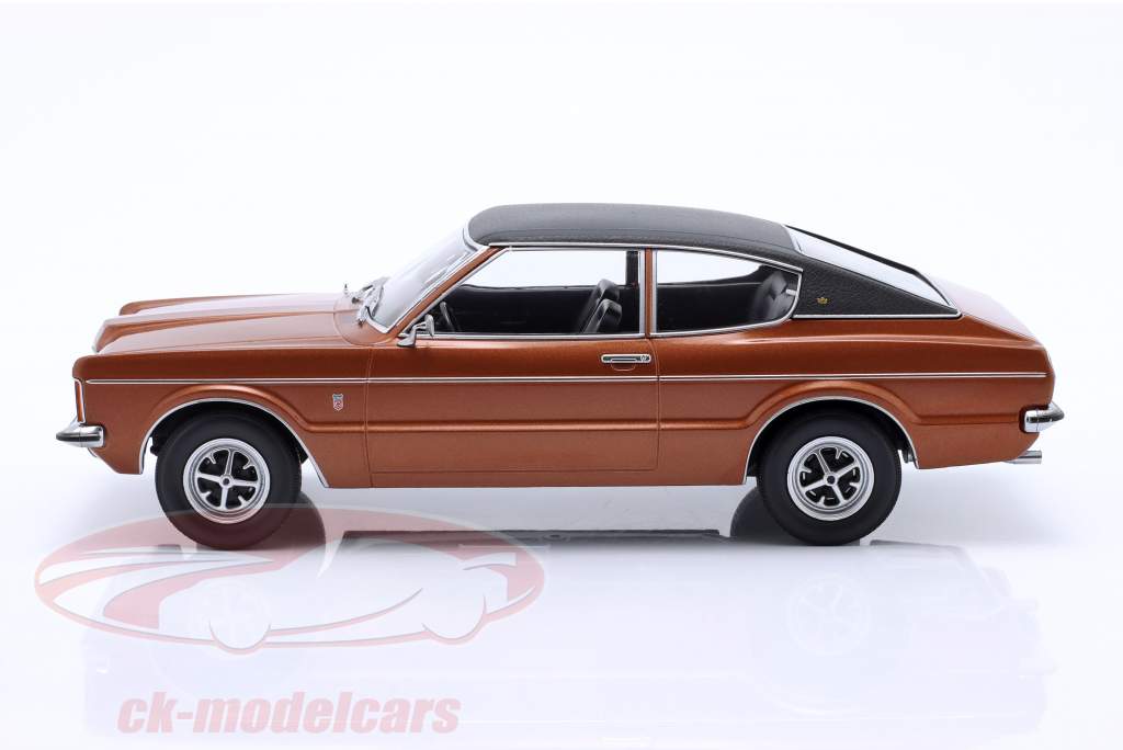 Ford Taunus GXL Coupe Année de construction 1971 brun métallique / noir 1:18 KK-Scale