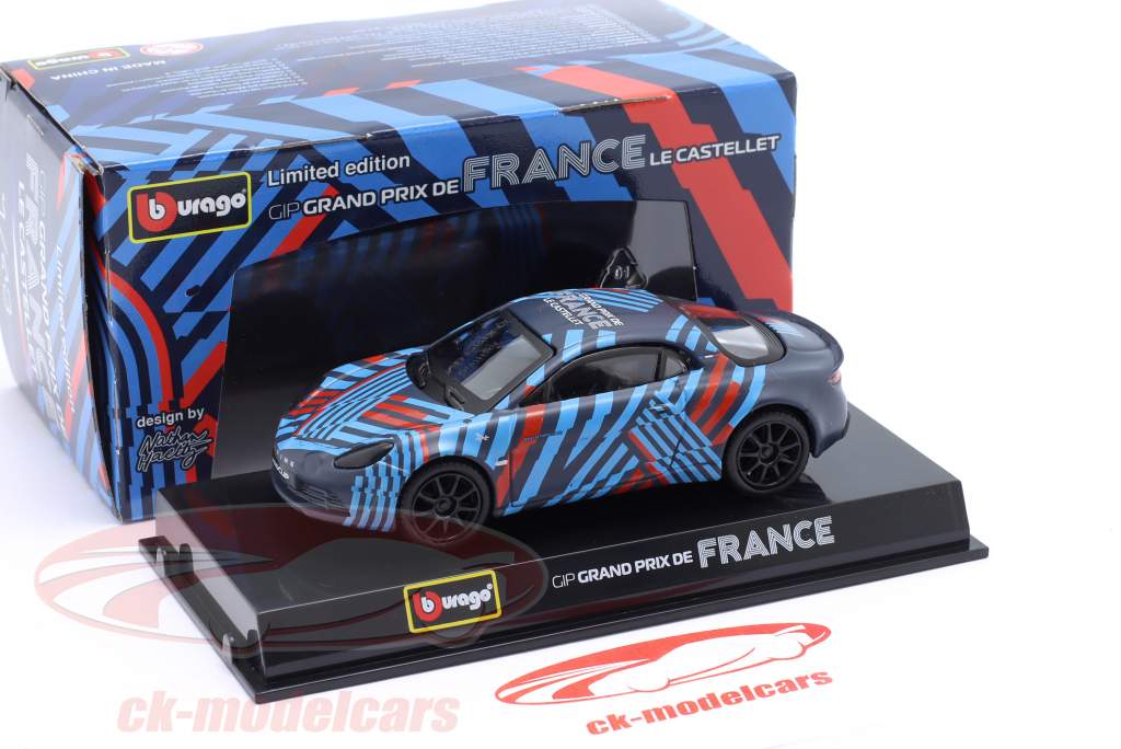 Renault Alpine A110 GP de France 2022 multicolore 1:43 Bburago