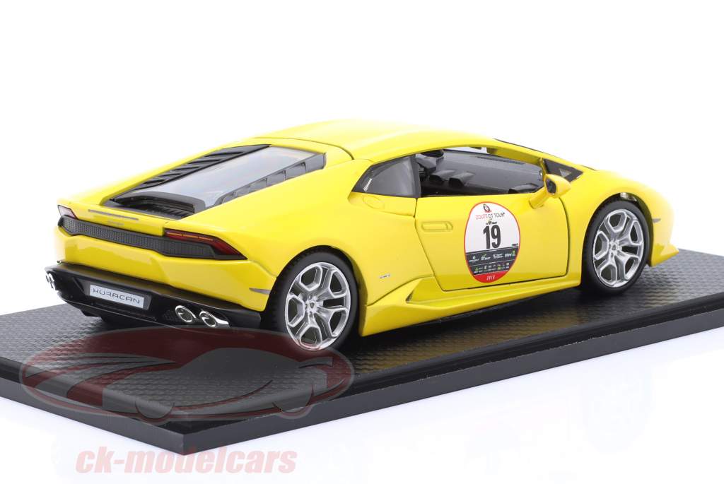 Lamborghini Huracan Zoute Grand Prix 2019 giallo 1:24 Bburago