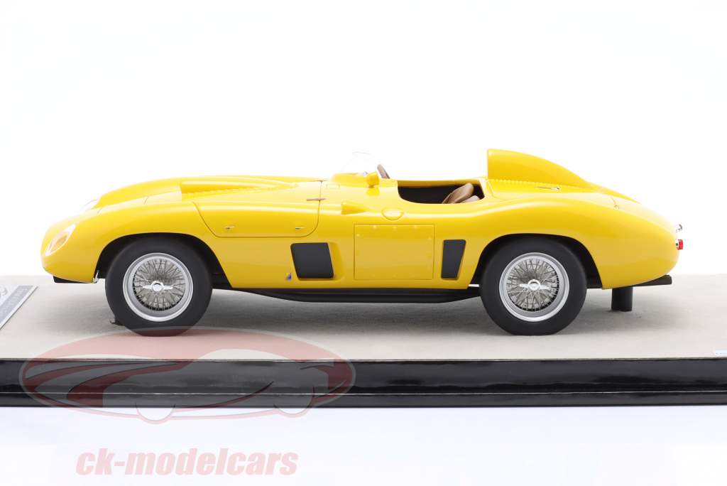 Ferrari 410S Trykke version Byggeår 1956 Modena gul 1:18 Tecnomodel