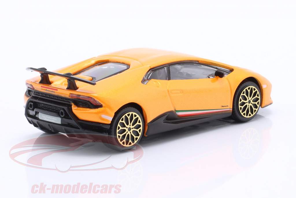 Lamborghini Huracan Performante Ano de construção 2017 laranja metálico 1:43 Bburago