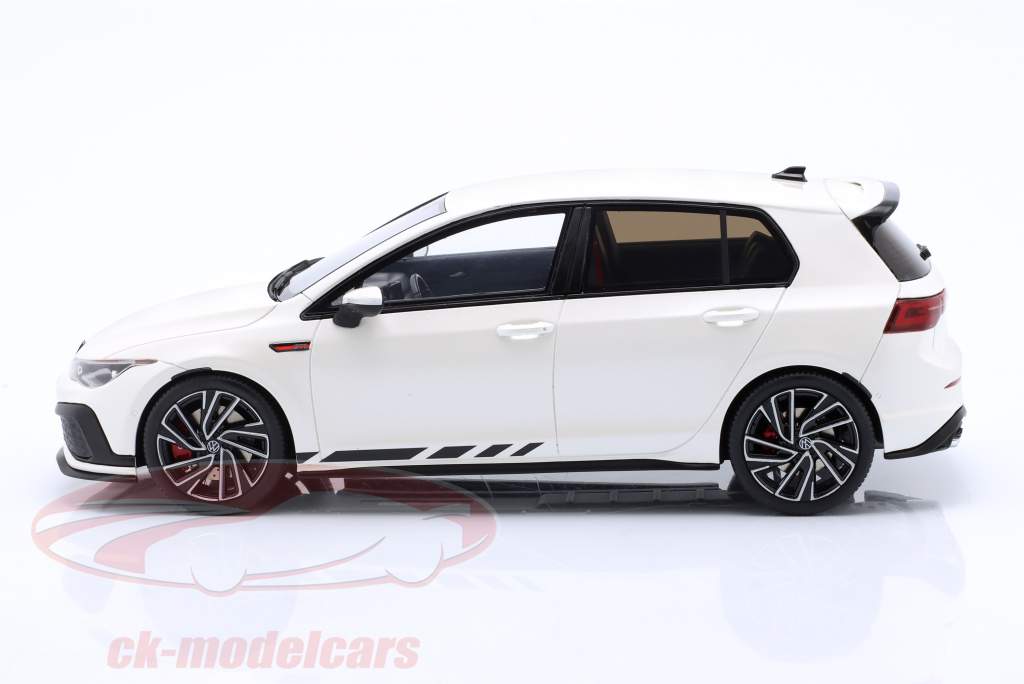 Volkswagen VW Golf VIII GTI Clubsport Byggeår 2021 hvid 1:18 OttOmobile