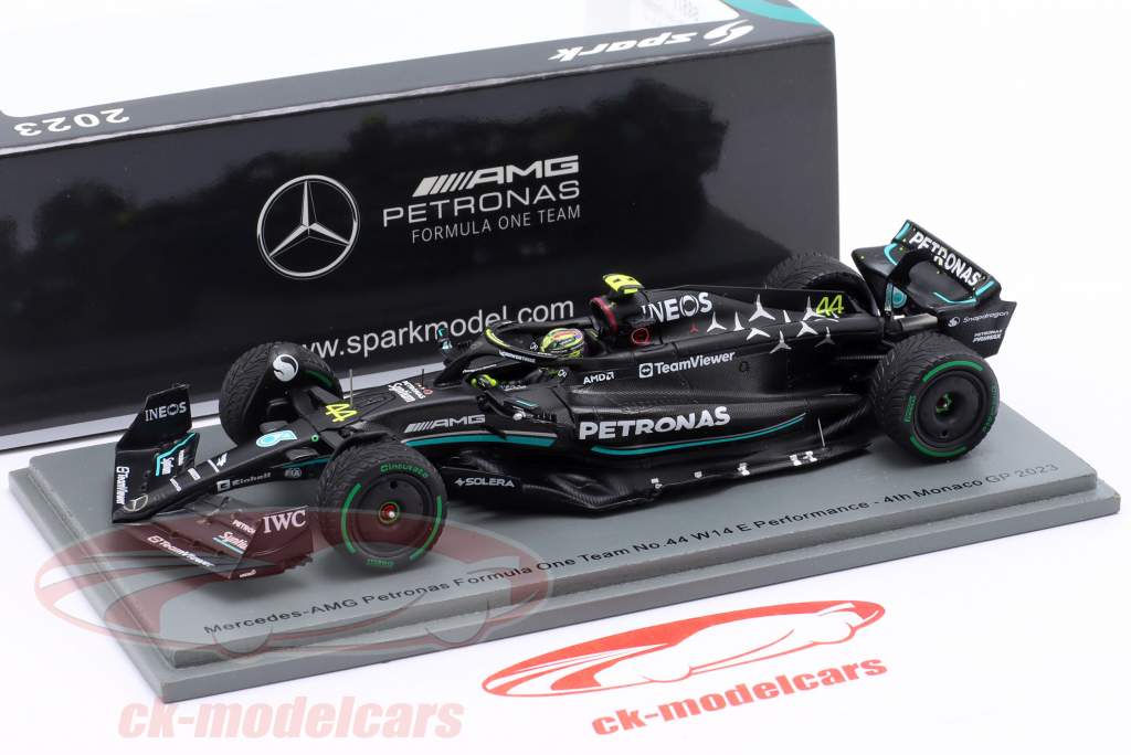 L. Hamilton Mercedes-AMG F1 W14 #44 4° Monaco GP formula 1 2023 1:43 Spark