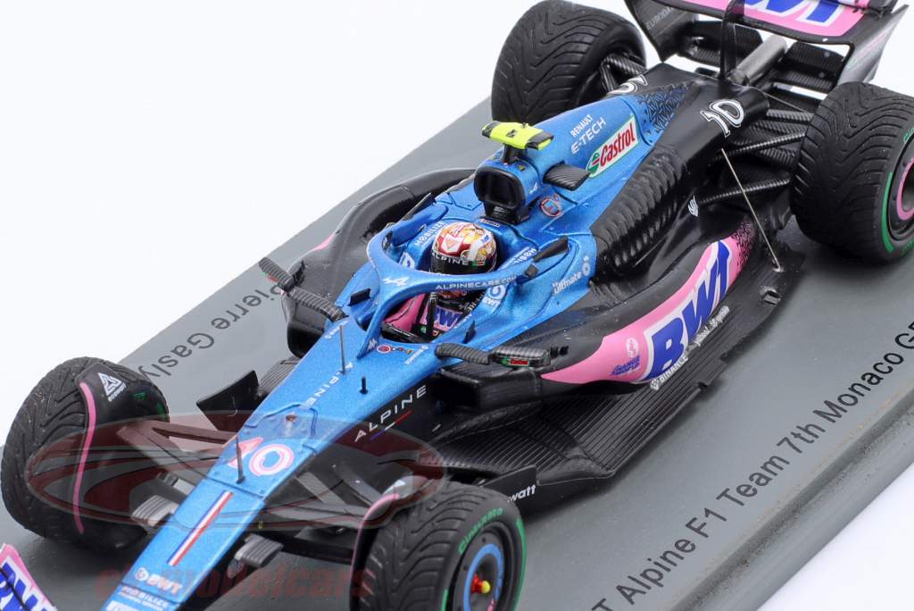 Pierre Gasly Alpine A523 #10 7° Monaco GP formula 1 2023 1:43 Spark