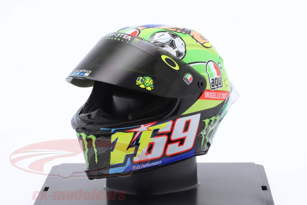 Valentino Rossi #46 4th MotoGP Mugello 2017 helmet 1:5 Spark Editions