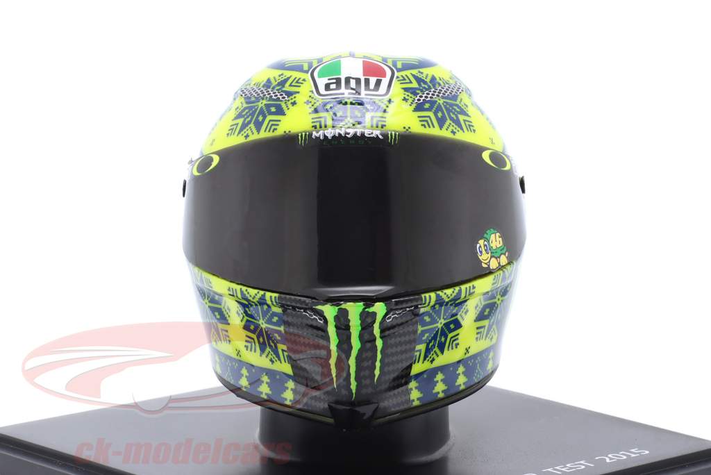 Valentino Rossi #46 inverno teste MotoGP 2015 capacete 1:5 Spark Edition
