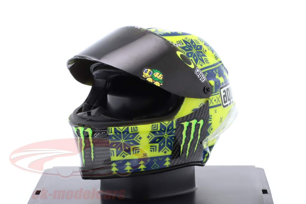 Valentino Rossi #46 inverno teste MotoGP 2015 capacete 1:5 Spark Edition