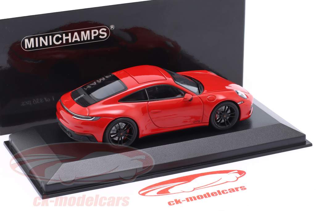 Porsche 911 (992) Carrera 4 GTS 2021 Rouge indien 1:43 Minichamps