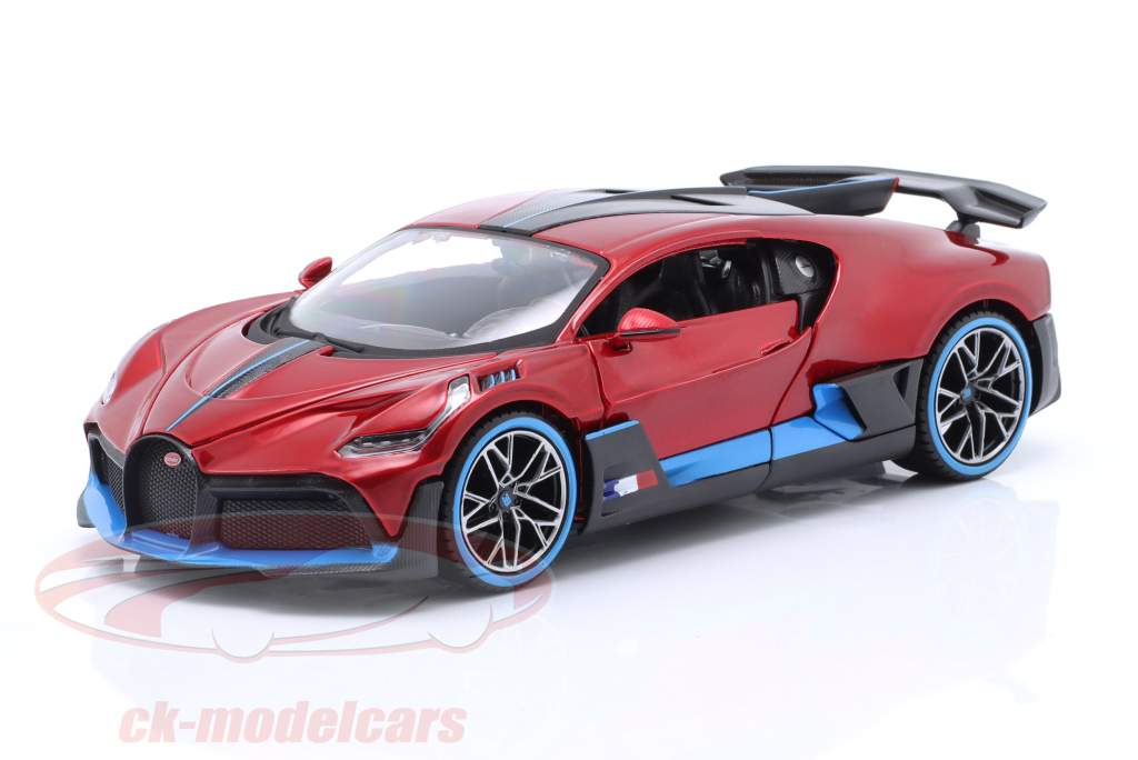Bugatti Divo Anno di costruzione 1018 rosso metallico 1:24 Maisto