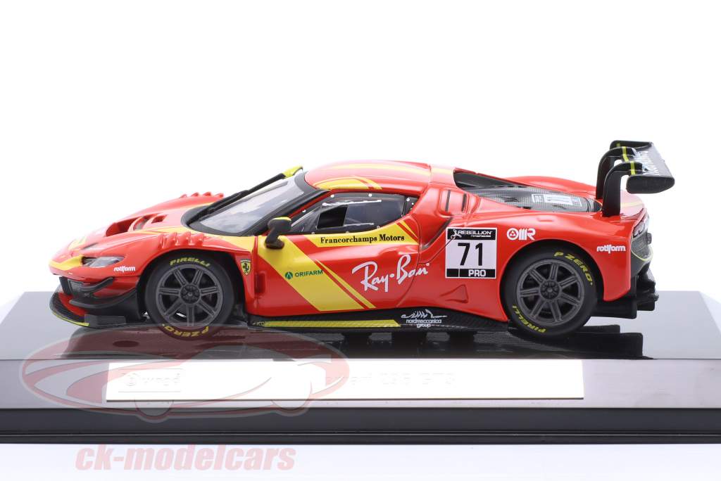 Ferrari 296 GT3 Année de construction 2022 rouge 1:43 Bburago