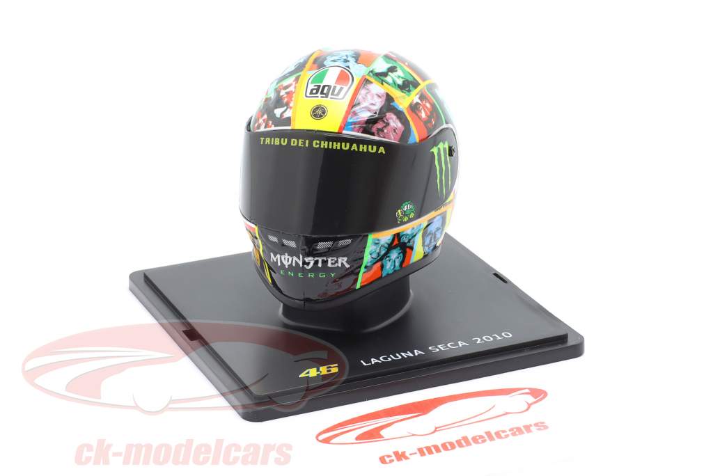 V. Rossi #46 3ème Laguna Seca MotoGP Champion du monde 2010 casque 1:5 Spark Editions